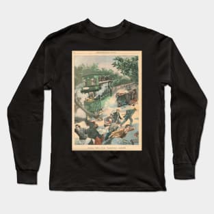 Tramway accident Paris France 1900 Long Sleeve T-Shirt